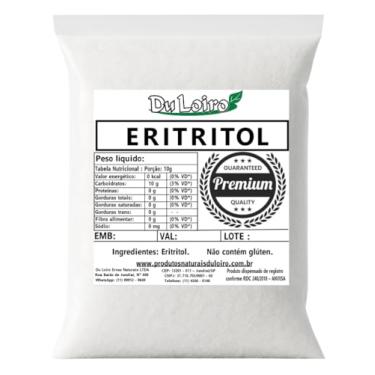 Imagem de Eritritol Cristal Puro Adoçante Natural 1Kg