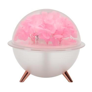Imagem de Humidificador Eternal Flower, umidificador de projeção Starry Sky/Ocean World, proteção automática de desligamento (270 ml), modo de pulverização de luz noturna colorida (rosa)