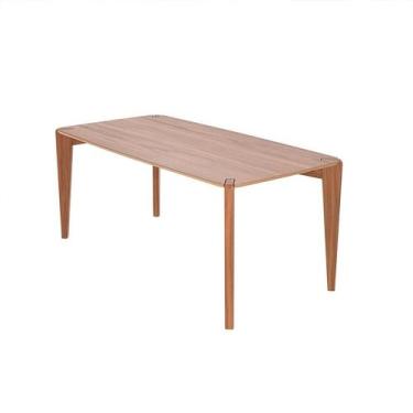 Imagem de Mesa de Jantar Retangular com Tampo de MDF Canela Harmony Natural 184 