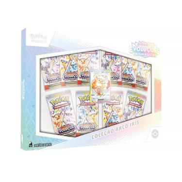 Imagem de Box Pokémon Coleção Arco Íris Escarlate e Violeta Evoluções Prismáticas 61 Cartas 10-10027-102 35242 - Copag