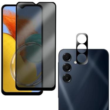 Imagem de Kit Película Privacidade Anti Spy Para Galaxy M14 + Película de Lente Câmera