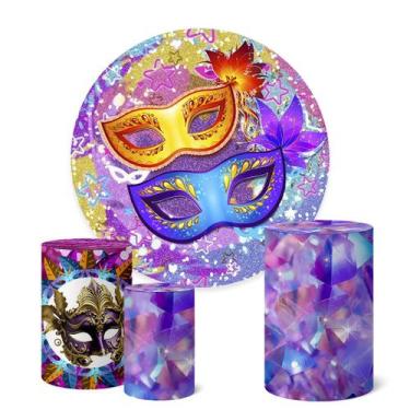 Imagem de Trio Capas Cilindro + Painel Redondo 1,50m Carnaval - Fadrix, K1CNV000