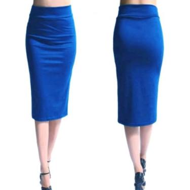 Imagem de Saia Lápis Feminina Nova Saia Midi Apertada Elástica De Escritório Feminina Saia De Malha De Cintura Alta Feminina De Panturrilha Média, Green, M