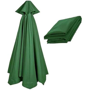 Imagem de 6 Costelas / 8 Costelas 270cm / 300cm Guarda-sol Pano, Dossel De Substituição Para Guarda-chuva De Pátio Guarda-chuva Ao Ar Livre Guarda-chuva De Mercado Guarda-chuva De J, Dark Green, 3.0M/8-ribs
