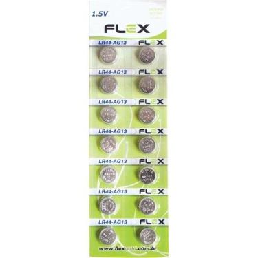 Imagem de Pilha Bateria Botao Lr44 1.5v. Flex Cartela com14