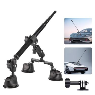 Imagem de Lupholue Kit de suporte de carro extensível de 111 cm para carro com ventosa universal compatível com GoPro, Insta360 X4/X3/X2/X/One RS/R
