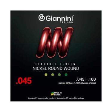 Imagem de Encordoamento Giannini -- Baixo 4 cordas -- Tensão Pesada -- .045 -- G