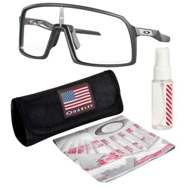 Imagem de OAKLEY Óculos de sol SUTRO OO9406 Armação de carbono fosco com lentes fotocromáticas transparentes com kit oficial de óculos