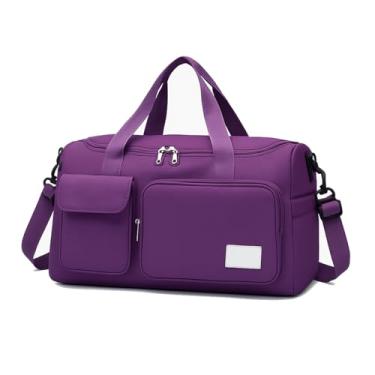 Imagem de Bolsa Mala Feminina Academia Esportiva Viagem Porta Tênis (Roxa)
