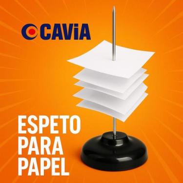 Imagem de Kit 3 Espeto Para Papel De Base Plástica Preta - WCAN