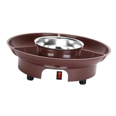 Imagem de Baoblaze Panela elétrica para fondue, bandeja de servir removível, 220 V, presente, portátil, multiuso, potes para derreter chocolate, para cozinha doméstica,