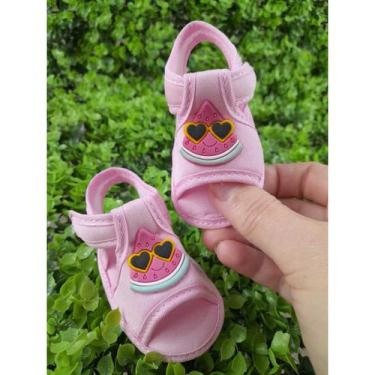 Imagem de Sandalia de Bebê Recém-Nascidos Frutinha Macia Passeio Casuais Meninas