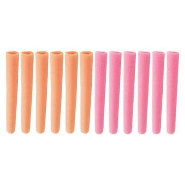 Imagem de IEUDNS 12 peças de capas de espuma para trampolim, espuma de enchimento de 15,75 polegadas, acessórios para trampolim infantil, capa protetora para cama de, Rosa Laranja