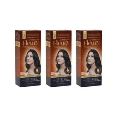 Imagem de Coloraçao Fleury 1.0 Preto Natural - Kit C/ 3un - Embelleze