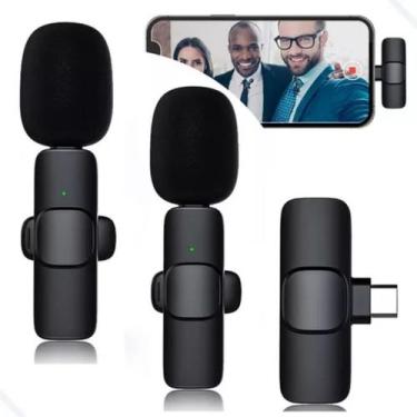 Imagem de Microfone Lapela Celular Sem Fio Duplo Tipo C - 163309_unimentes2
