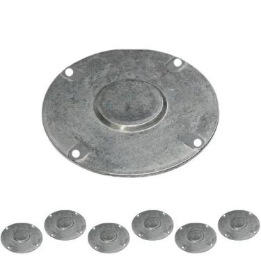 Imagem de 7 Tampa P/condulete Redondo Alumínio Medida 3/4 Sieg