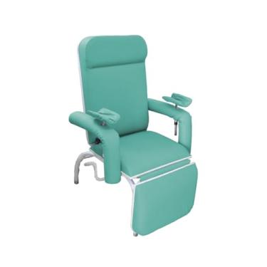 Imagem de Poltrona Hospitalar Luxo Para Coleta Reclinável Verde Bebê