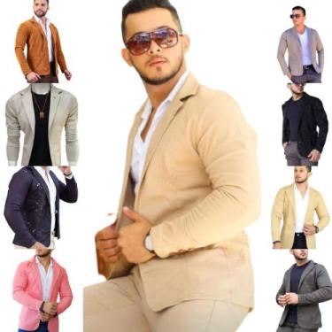 Imagem de Blazer Masculino Slim Fit Esporte Fino - Debatt Dragonfly Jeans, M, 56