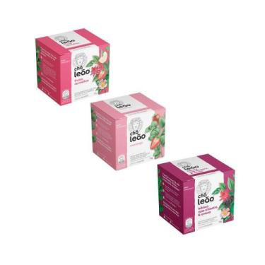 Imagem de Kit Chá Leão Frutas Vermelhas + Morango + Hibisco/Sil