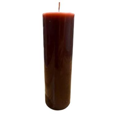 Imagem de Vela 7 Dias - Cores Sortidas - 16 Cm e 278 g - Votiva, Com Parafina Nacional Premium - Cores Vivas e Vibrantes. (Marrom)