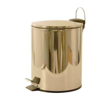 Imagem de Lixeira Dourada Com Pedal Veron 5L
