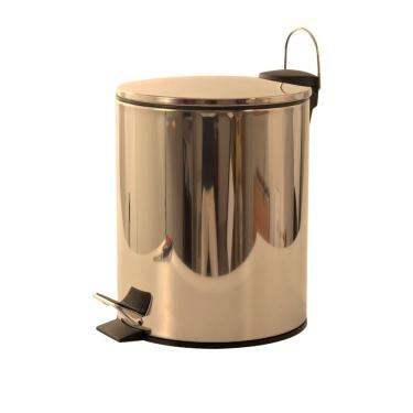 Imagem de Lixeira Dourada Com Pedal Veron 5L