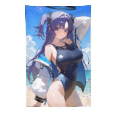 Imagem de LIEGBMEU Sexy Bikini Hot Anime Girl Tapeçaria 152.4 cm x 228.6 cm Interior Exterior Wall Quilt Art Decoração de Tapeçaria Caprichosa, AF390