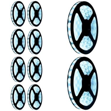 Imagem de Kit 15x Fita De Led 3528 Branco Frio 6000K Ip20 12V 60 Led/m - 5 Metros Cada