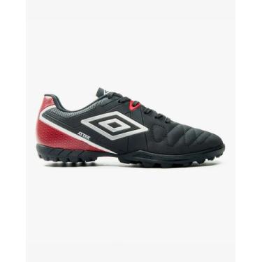 Imagem de Chuteira Society Futsal Attak Eternal Futebol Adulto Umbro, Preto, Pra