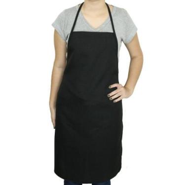 Imagem de Avental De Cozinha Em Oxford Liso Unissex Ajustável Secagem Rapida - D