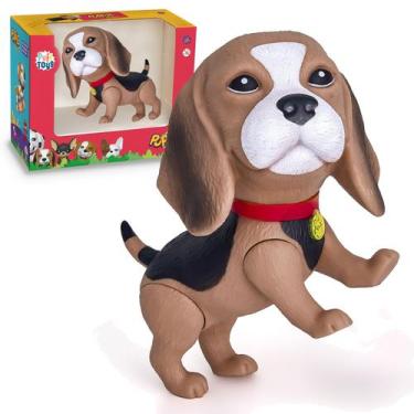 Imagem de Brinquedo Boneco Cachorrinho Beagle Super Realista Em Vinil - Puff Toy