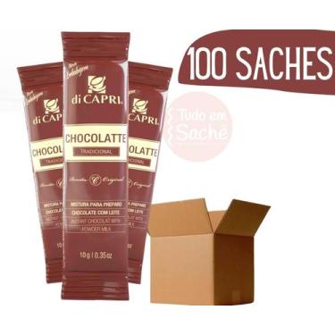 Imagem de Achocolatado Com Leite Em Pó Em Sachê Soluvel Di Capri 100 U