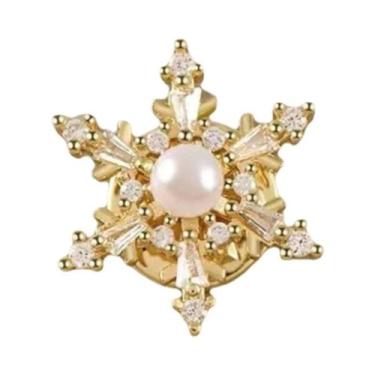 Imagem de Broche De Flor Feminino Com Laço Em Metal, Pin De Lapela Anti-reflexo,