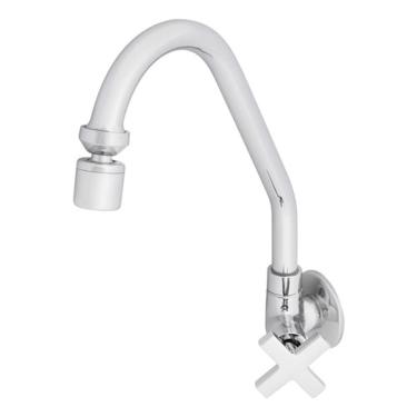 Imagem de Torneira Parede Cozinha Bica Alta Cromada Delinia Campinas