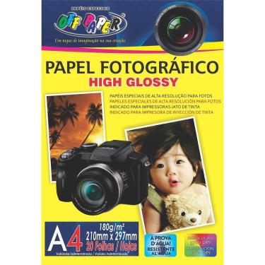 Imagem de Papel Fotográfico High Glossy 180G A4 Com 20 Folhas