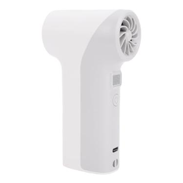 Imagem de RiToEasysports Ventilador Turbo Portátil, Desempenho de Refrigeração Poderoso, Opções de Velocidade de Ajustáveis, Luz de LED Brilhante, Design Compacto e Portátil, Duração da Bateria Longa, (Cinza)
