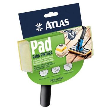 Imagem de PAD PARA PINTURA 20cm DECK COM CABO PLASTICO LÃ ESPUMA ATLAS