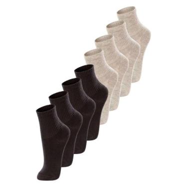 Imagem de Kit com 8 Pares de Meias Infantil Cano Médio Lupo 2727-088 Colorido, B