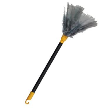 Imagem de Espanador De Pó ORIGINAL GRANDE 52cm Com Penas Naturais, Cabo longo, Tira Pó De Livros, Tira pó de Mesas, TVs, Note, Móveis, Limpador De Poeira, Para Escritório, Para Lojas.