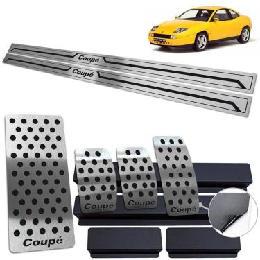 Imagem de Soleira Pedaleira E Descanso Fiat Coupé Preto Baixo Relevo