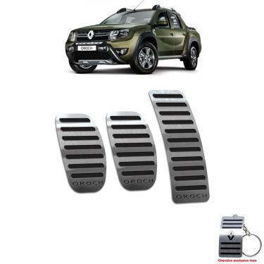 Imagem de Pedaleira Renault Oroch Manual Preto Aço Inox