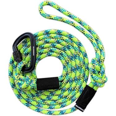 Imagem de Wilderdog Coleira de corda de escalada mosquetão para cães médios e grandes - 3 m - Limão