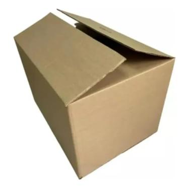 Imagem de 10 Caixas de Papelão 40 X 40 X 25 Reforçada Mudança Correios Sedex E-commerce Organização Transportadoras