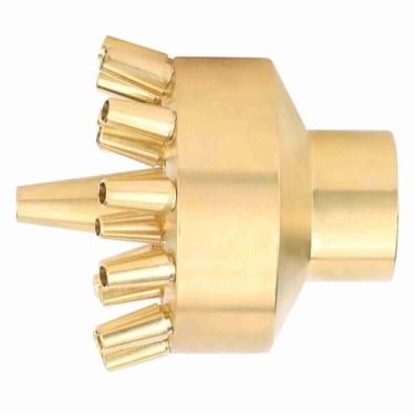 Imagem de Ymiko Pulverizador do Bocal da Fonte de água do Multi Furo para a Decoração Exterior da Lagoa Jardim, Jato de Cobre Sprinkler para a Fonte Característica água Quintal