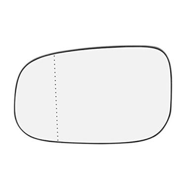 Imagem de X AUTOHAUX Vidro Espelho Aquecido com placa de suporte lado esquerdo lado esquerdo retrovisor vidro espelhado para Volvo C30 C70 S40 S60