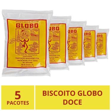Imagem de Biscoito Globo Rio de Janeiro, Doce, 5 Pacotes 30g