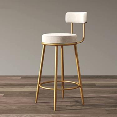 Imagem de P9IDEDFH Nordic Bar Chair Light Home Island Golden Bar Banqueta minimalista cadeira alta cadeira de bar banco traseiro bar (cor: Black-JoJo's Bizarre Adventure1) (Uma cor)