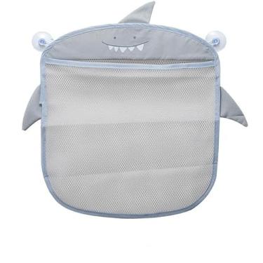 Imagem de Porta Brinquedos Rede Organizador Saco Banho Banheiro Bebe (Cinza)