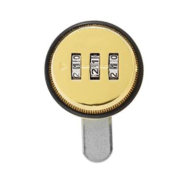 Imagem de ZJchao Fechaduras de Armário Com Combinação, Fechaduras de Câmera 3 Digitais de Porta de Armário de Liga de Zinco Douradas para Gaveta de, Espessura de Caixa de Correio de 19-23mm