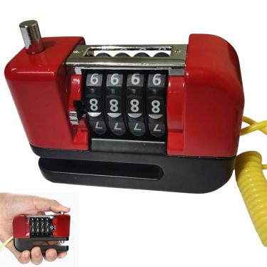 Imagem de Trava de Disco Freio Antifurto Senha 4 digitos Moto Motocicleta Bike Bicicleta Cadeado Resistente Segurança Proteçao